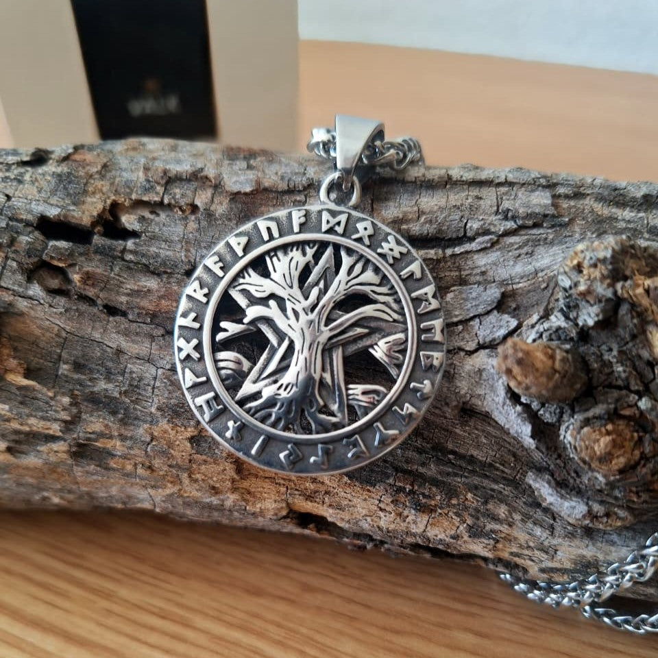 Colgante Yggdrasil árbol de la vida acero inoxidable - Valk