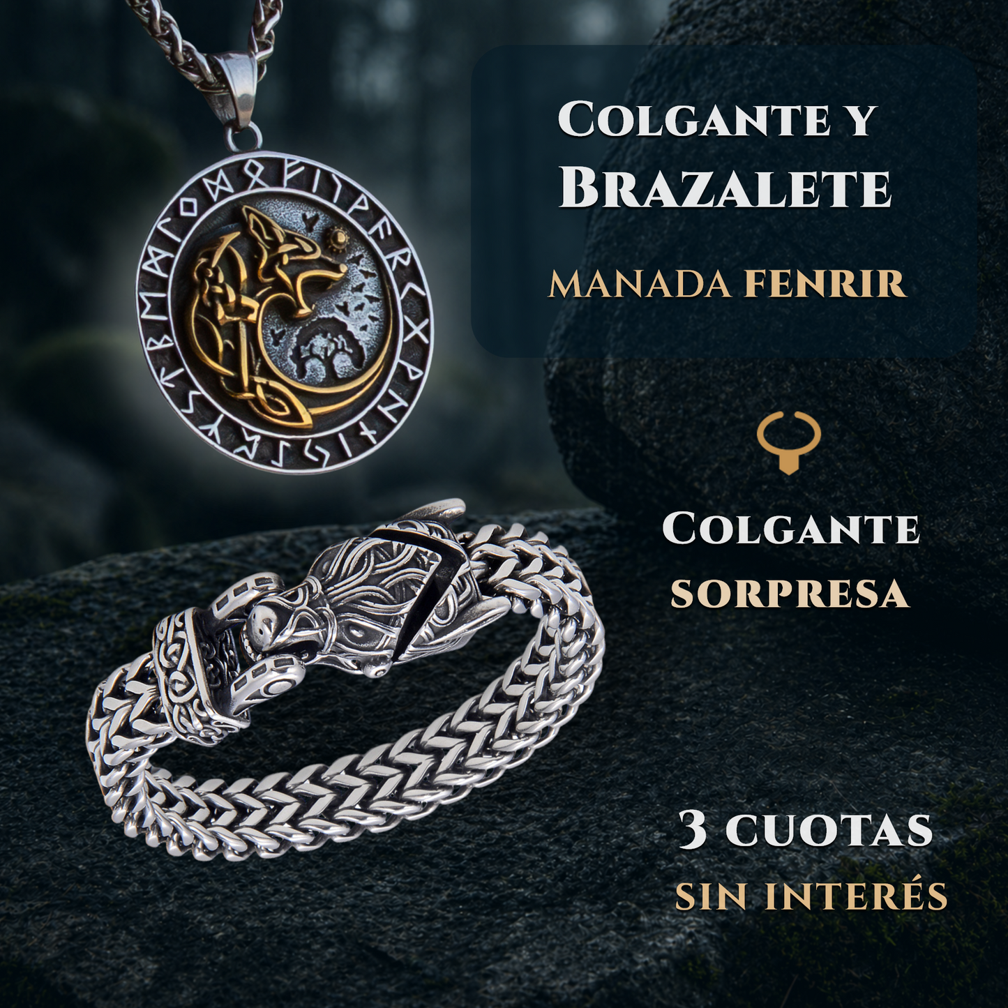 Manada Fenrir | Colgante y Brazalete