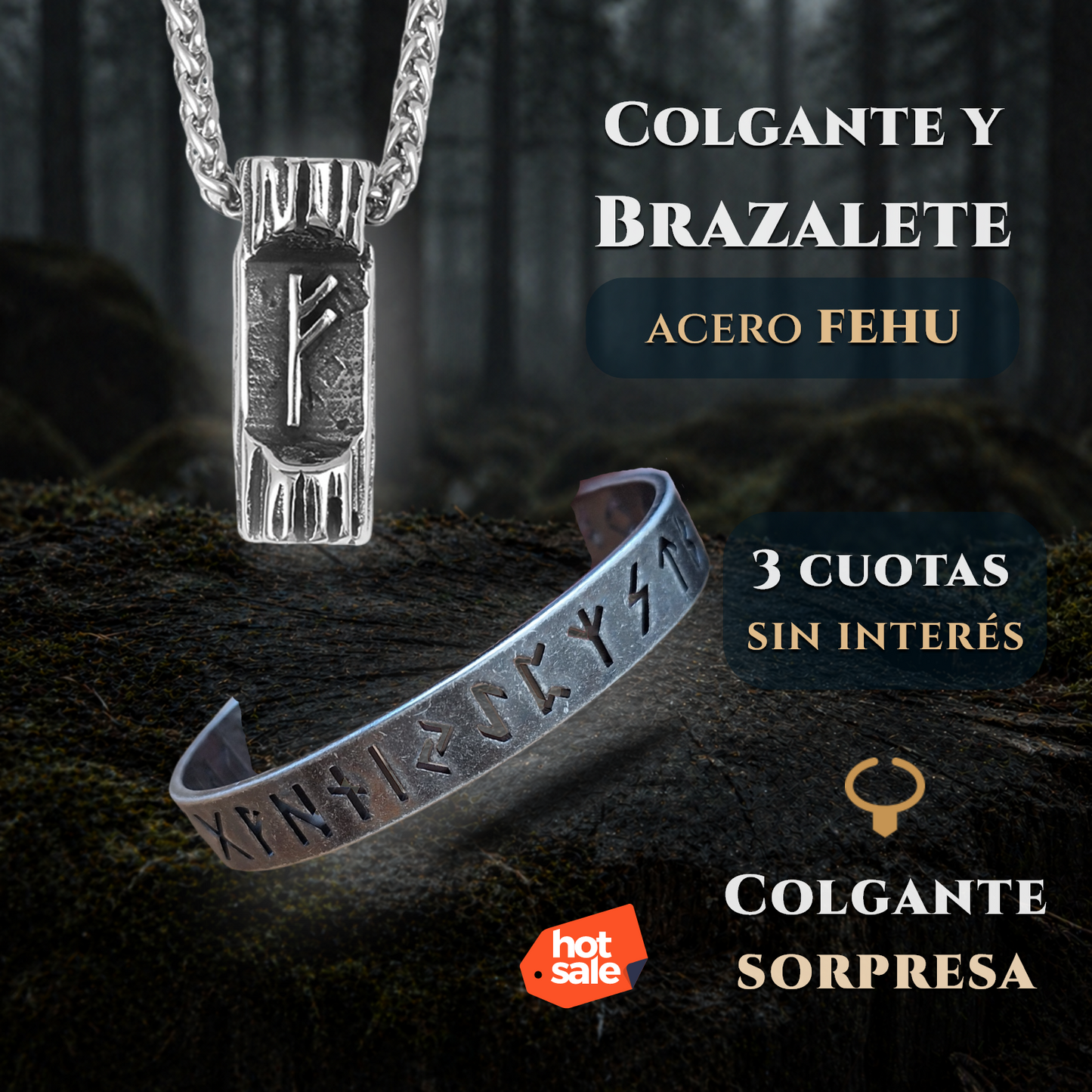 Acero FEHU + Colgante Gratis