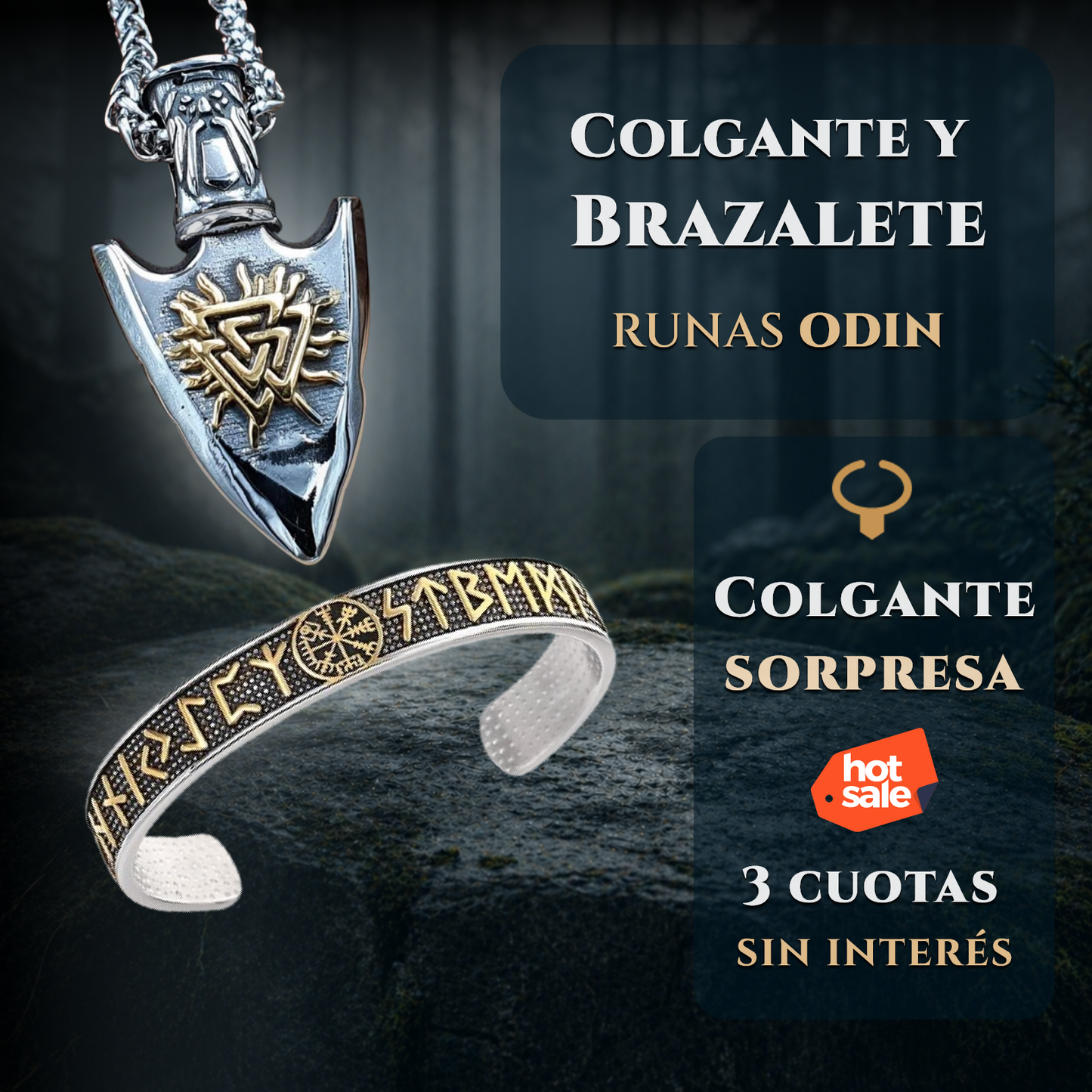 Runas Odin + Colgante Gratis