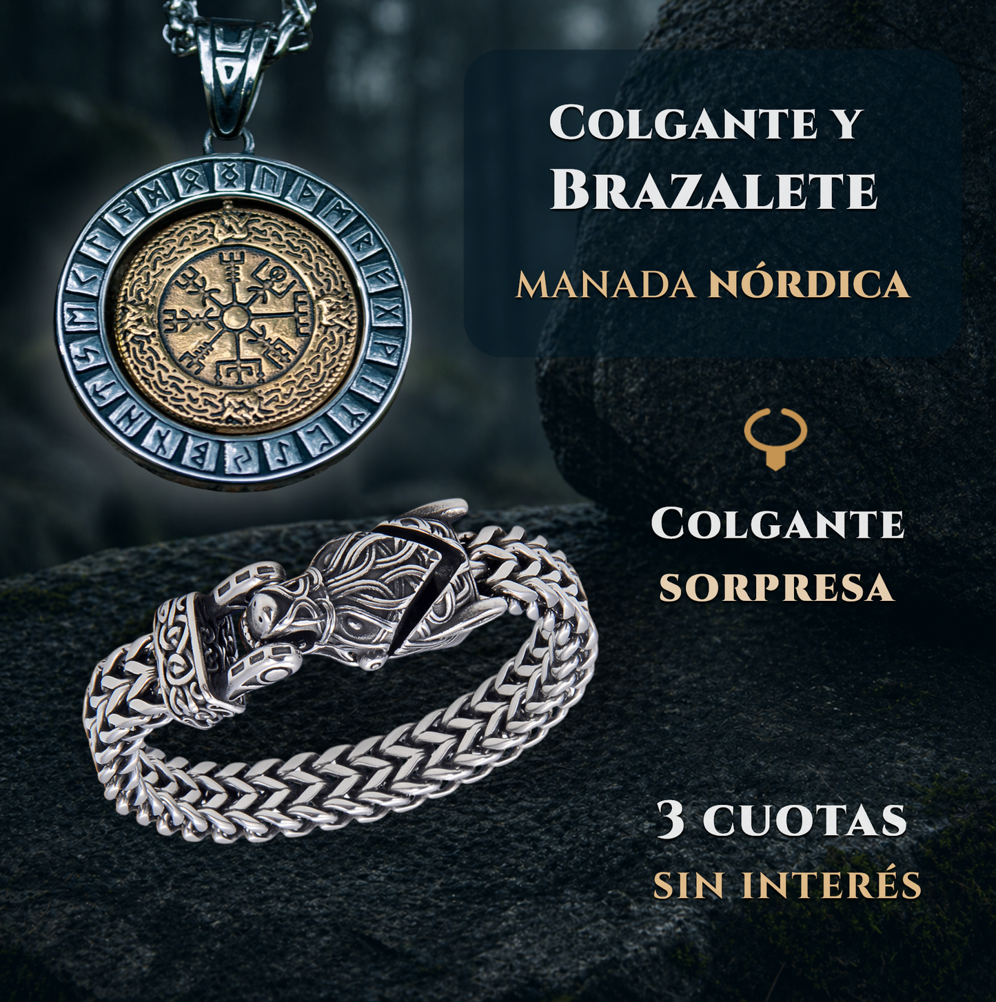 Manada Nórdica| Colgante y Brazalete