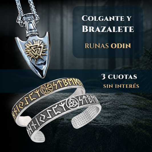 Runas Odin | Colgante y Brazalete
