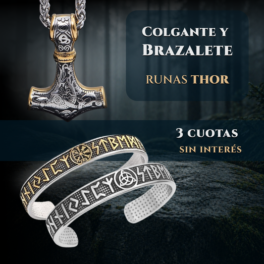 Runas Thor | Colgante y Brazalete