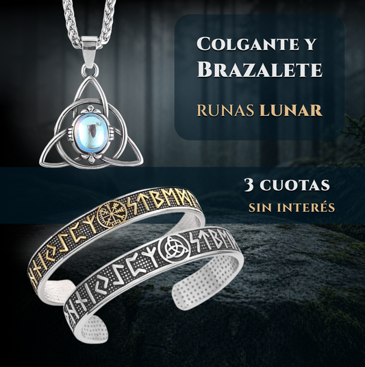 Runas Lunar | Colgante y Brazalete