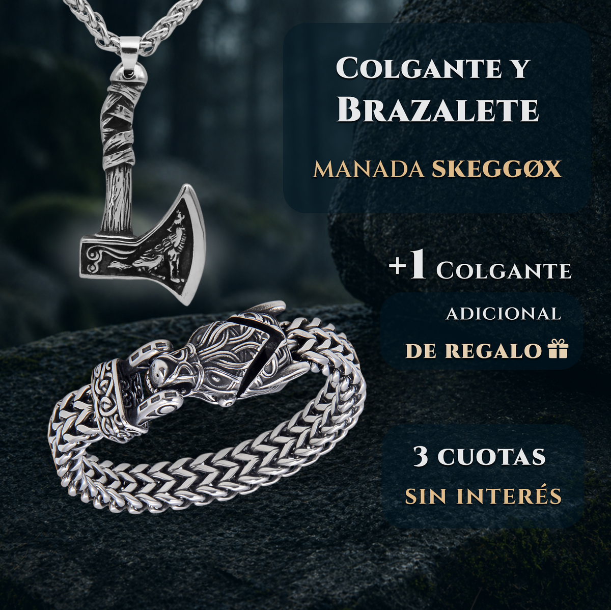 Manada Skeggøx | Colgante y Brazalete
